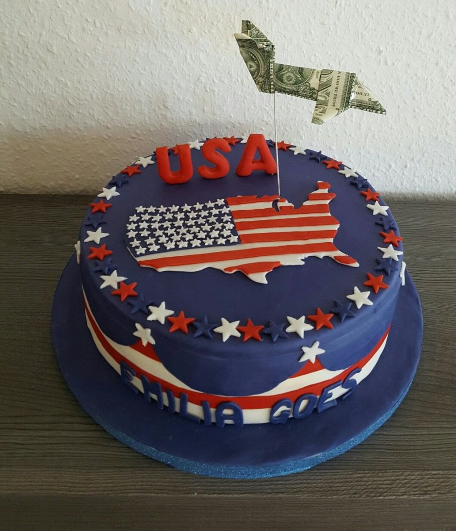 Торт с тематикой Америки