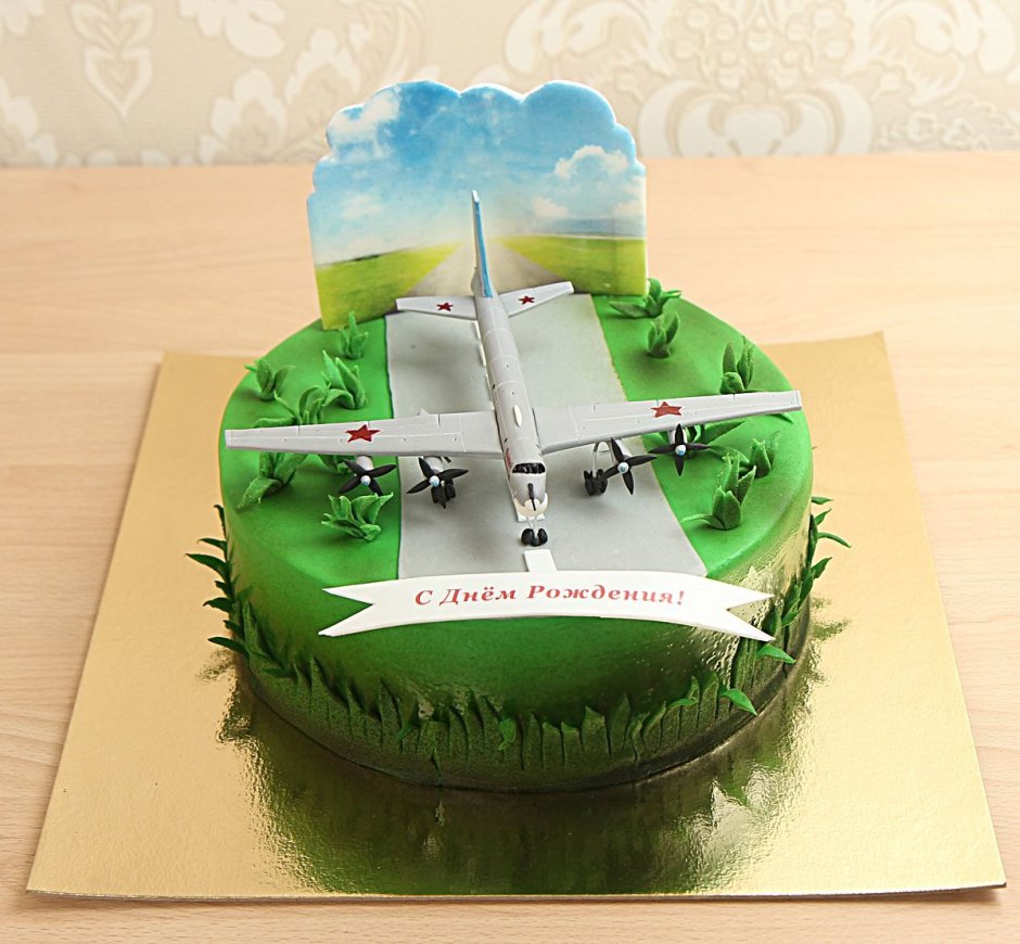 Тортики с самолетом на юбилей