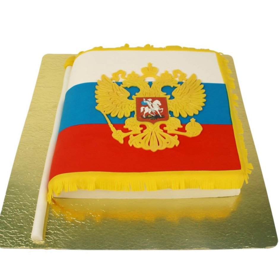 Торт с российским флагом