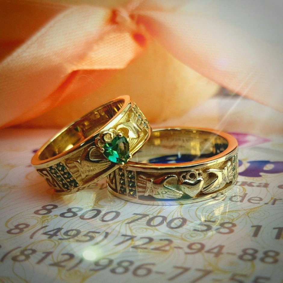 Красивые необычные Свадебные кольца