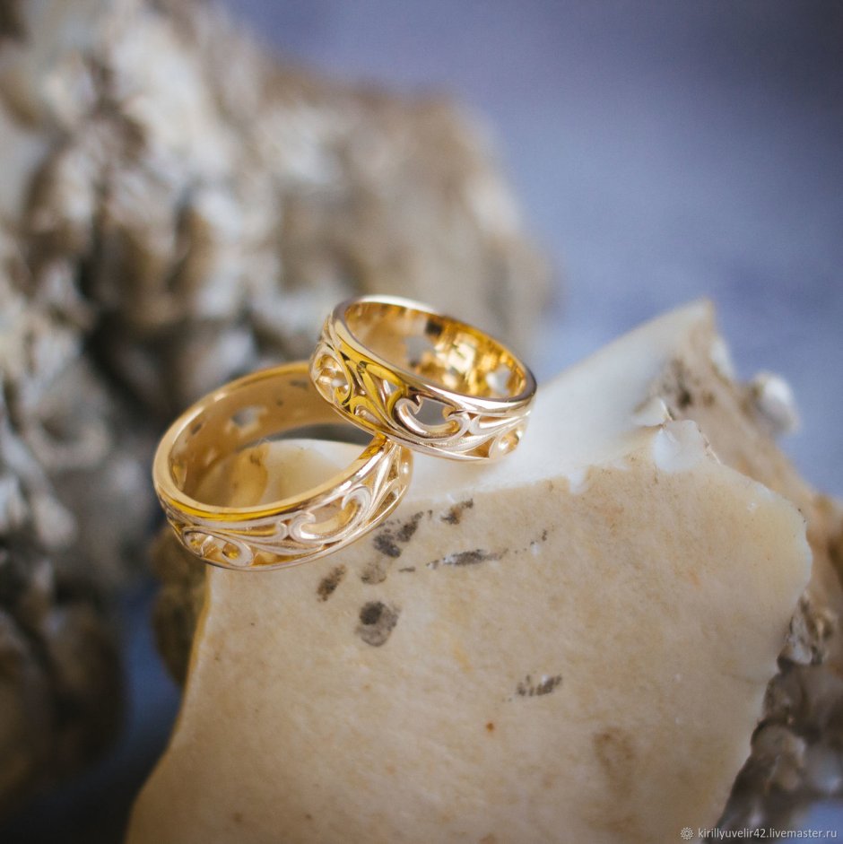 Свадебные кольца 585 золотой