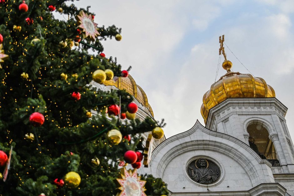 Храм Христа Спасителя новый год