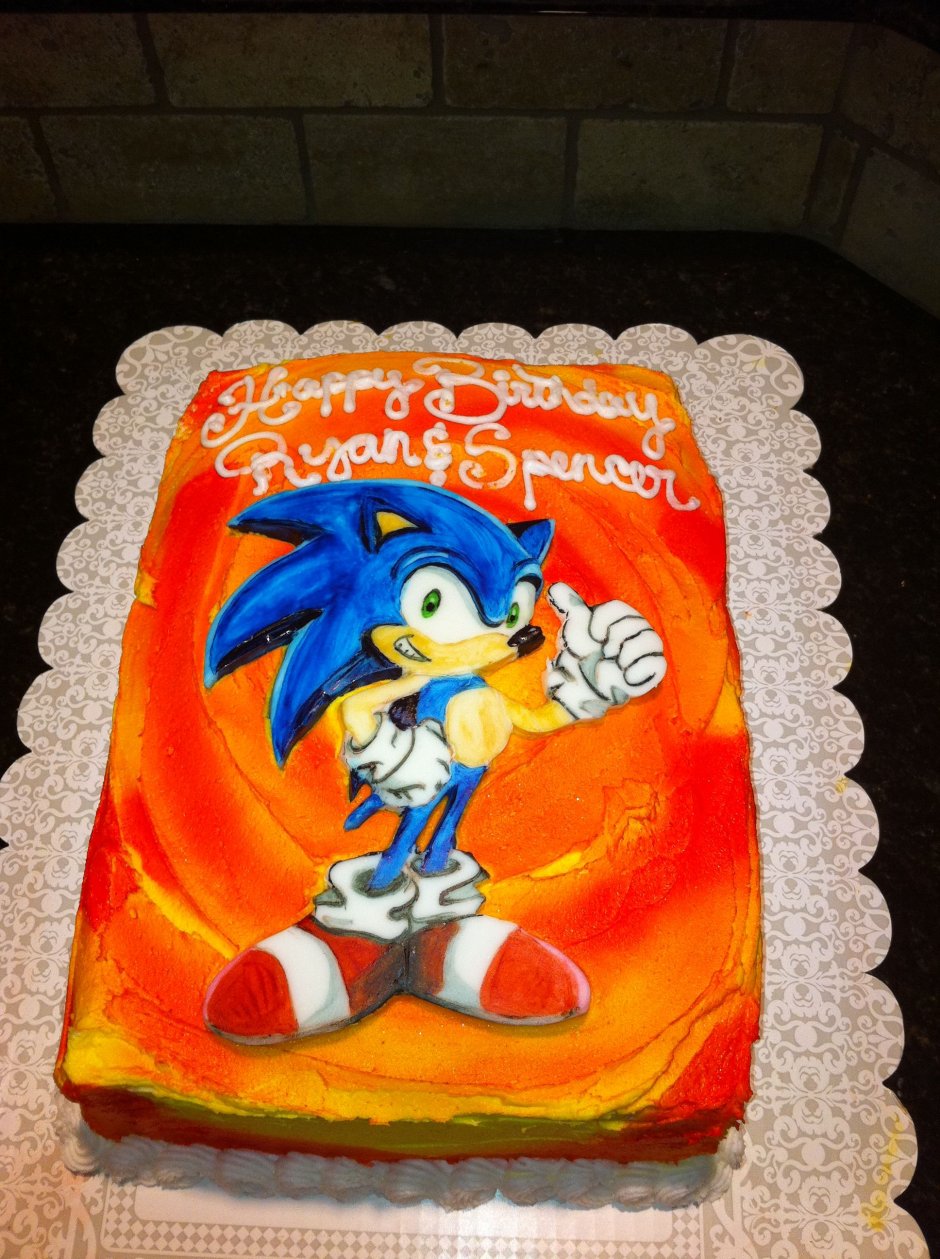 Sonic Cake Birthday