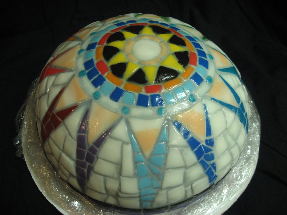Торт украшение мозаика