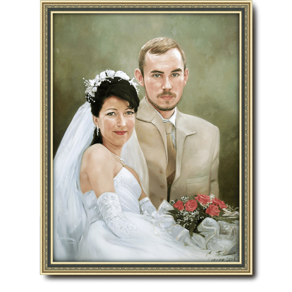 Свадебный портрет маслом