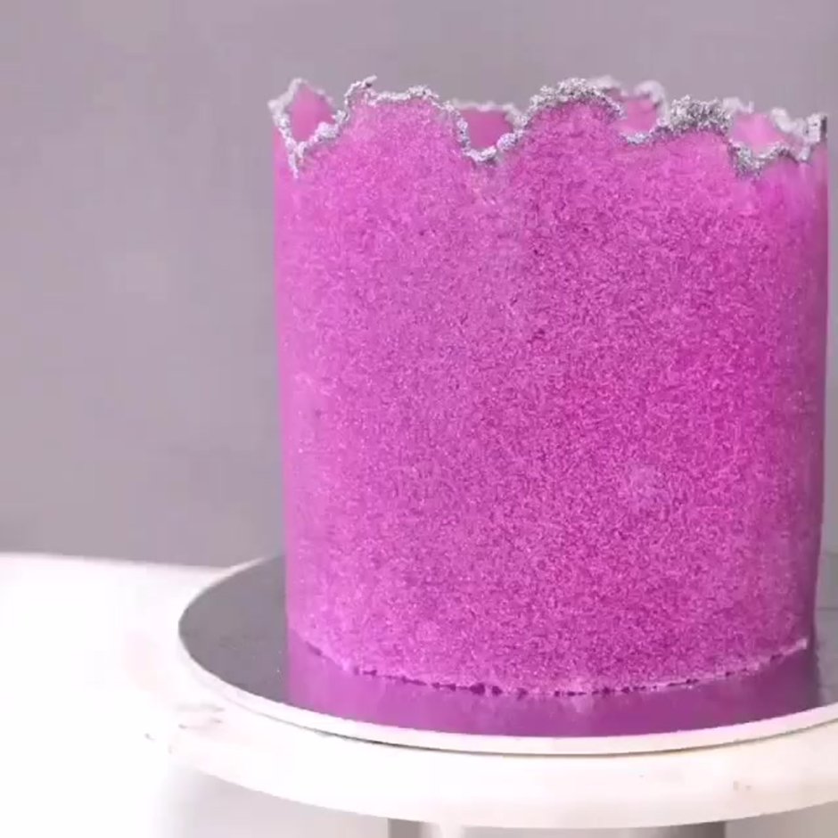 Торт с сахарным листом
