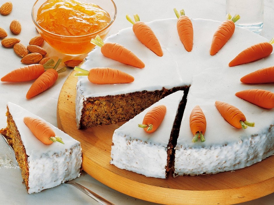 Диетический морковно-банановый торт