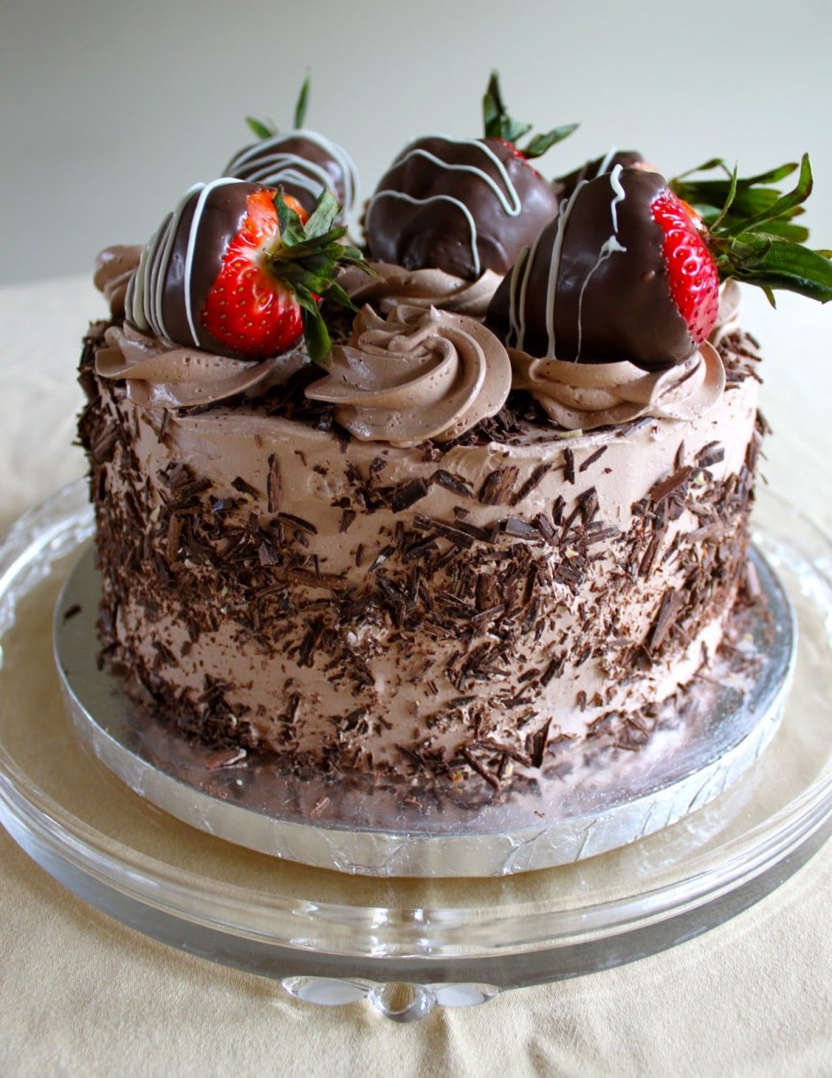 Шоколадно кремовый торт
