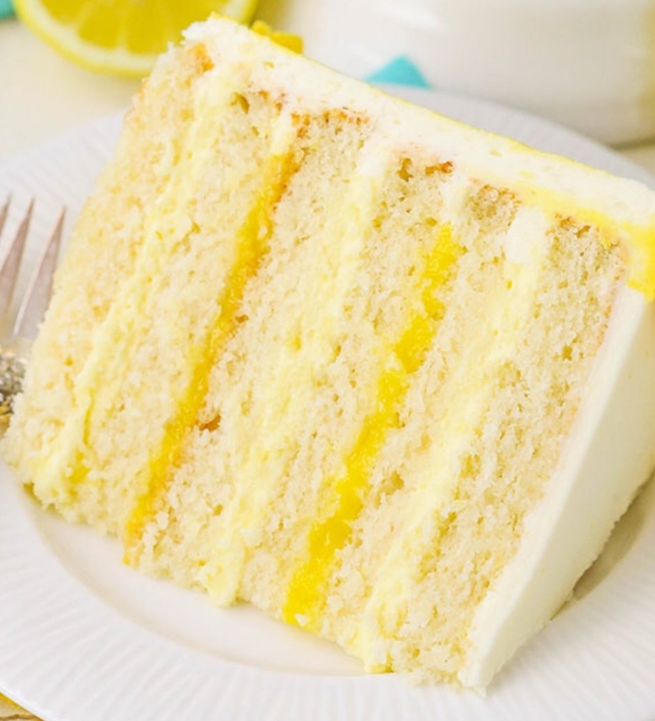 Маковый торт с лимонным курдом