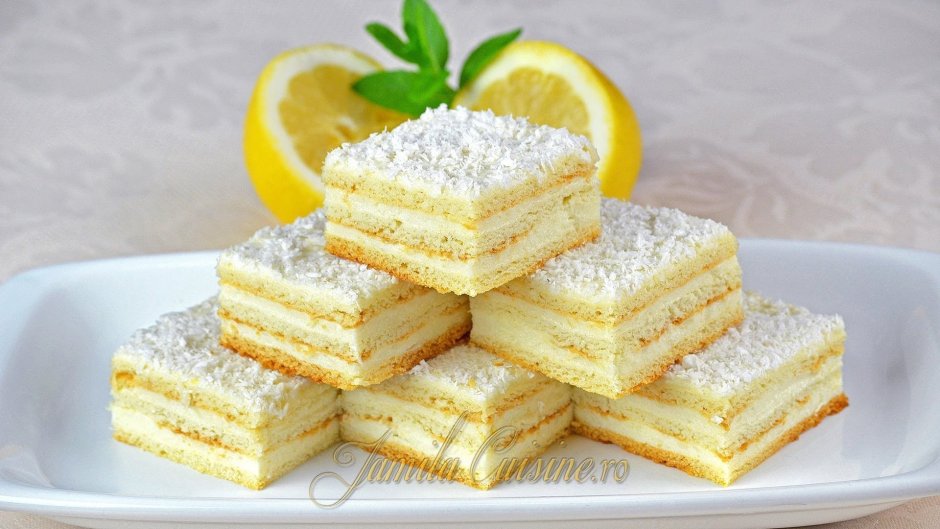 Маково лимонный торт с творожным кремом