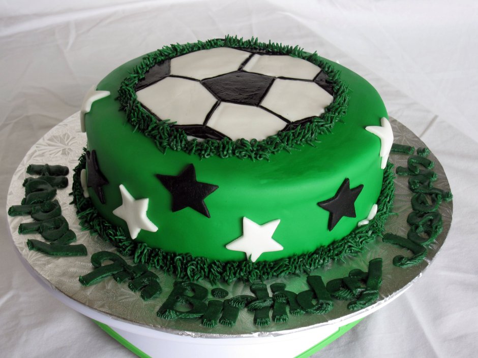 Футбольный торт с логотипом