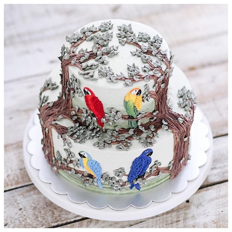 Тортик с птичками