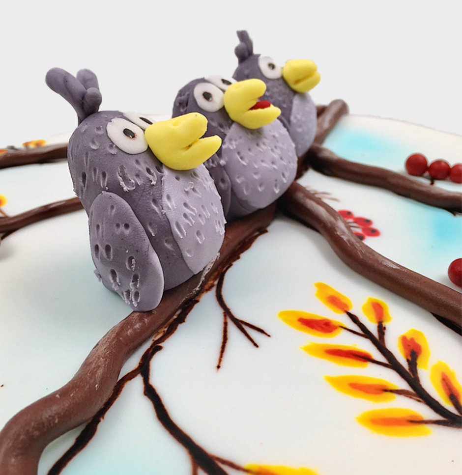 Оригинальные детские торты с птицами