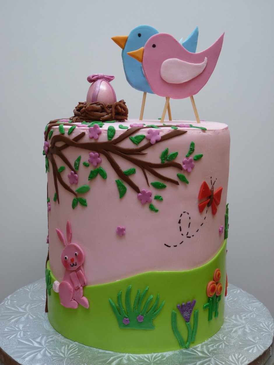 Тортик с птичками