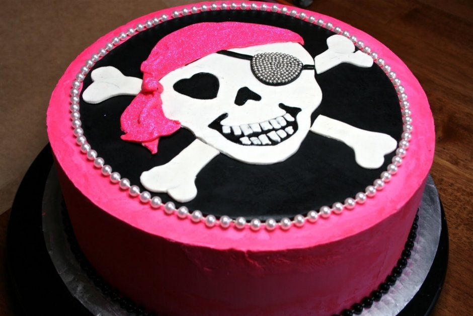 Торт с пиратами для девочки
