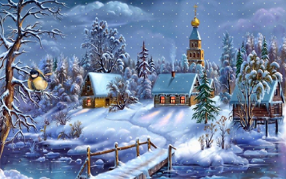 Храмы в рождественскую ночь