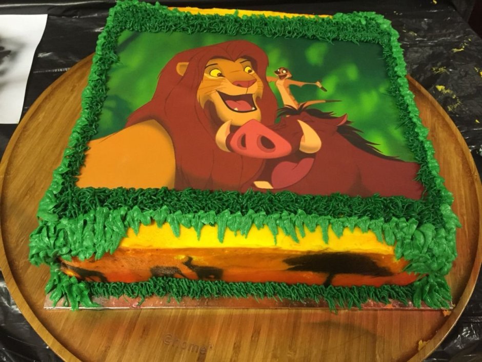 Торт в стиле Король Лев