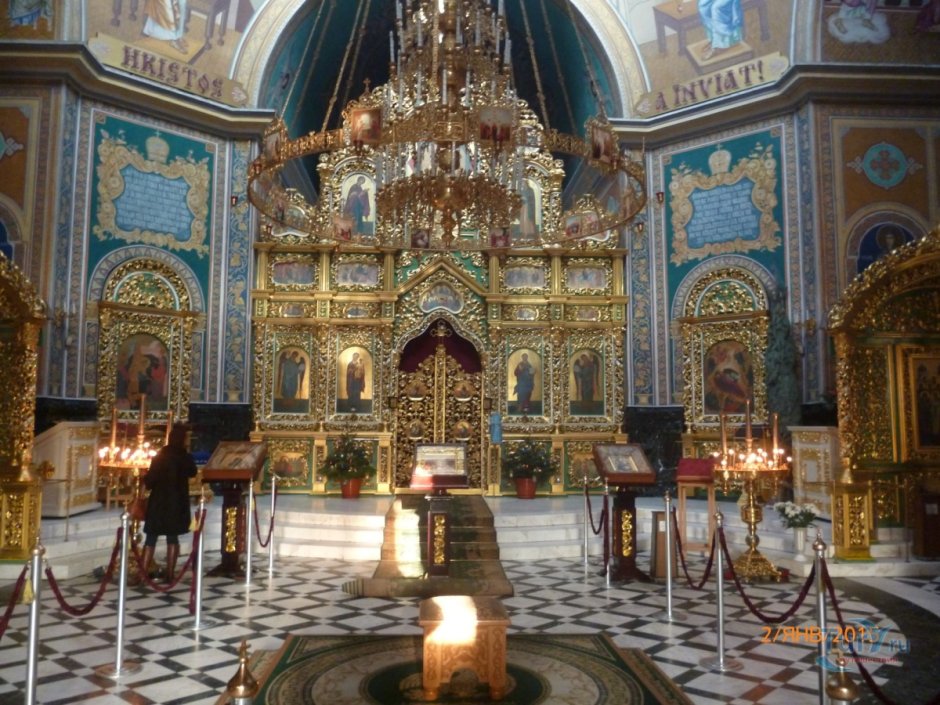 Храм Христа Спасителя в Москве внутри купол