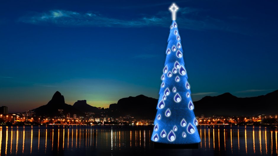 Новогодняя елка в Рио де Жанейро