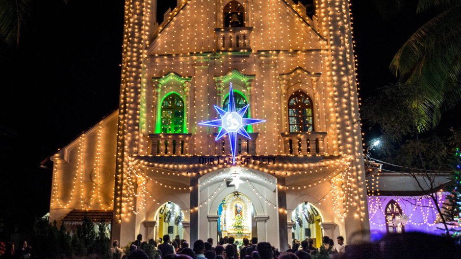 Католические храмы Гоа Рождество