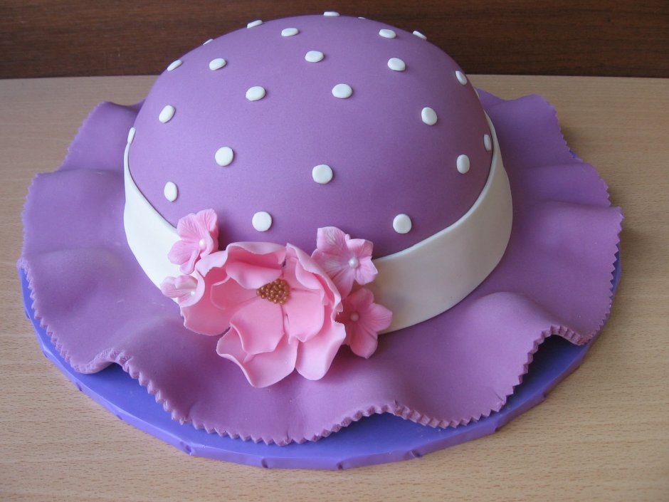 Торт шляпка для девочки