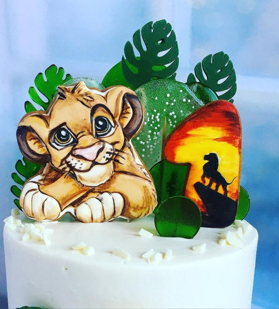 Львенок Симба на торт съедобный