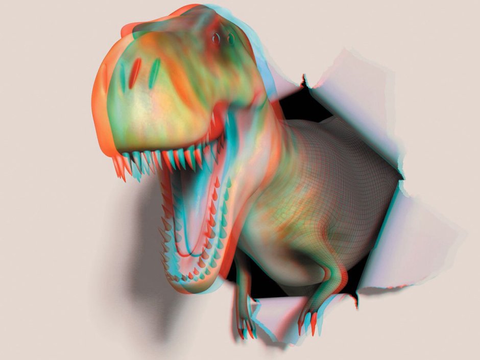 Динозавры анаглиф