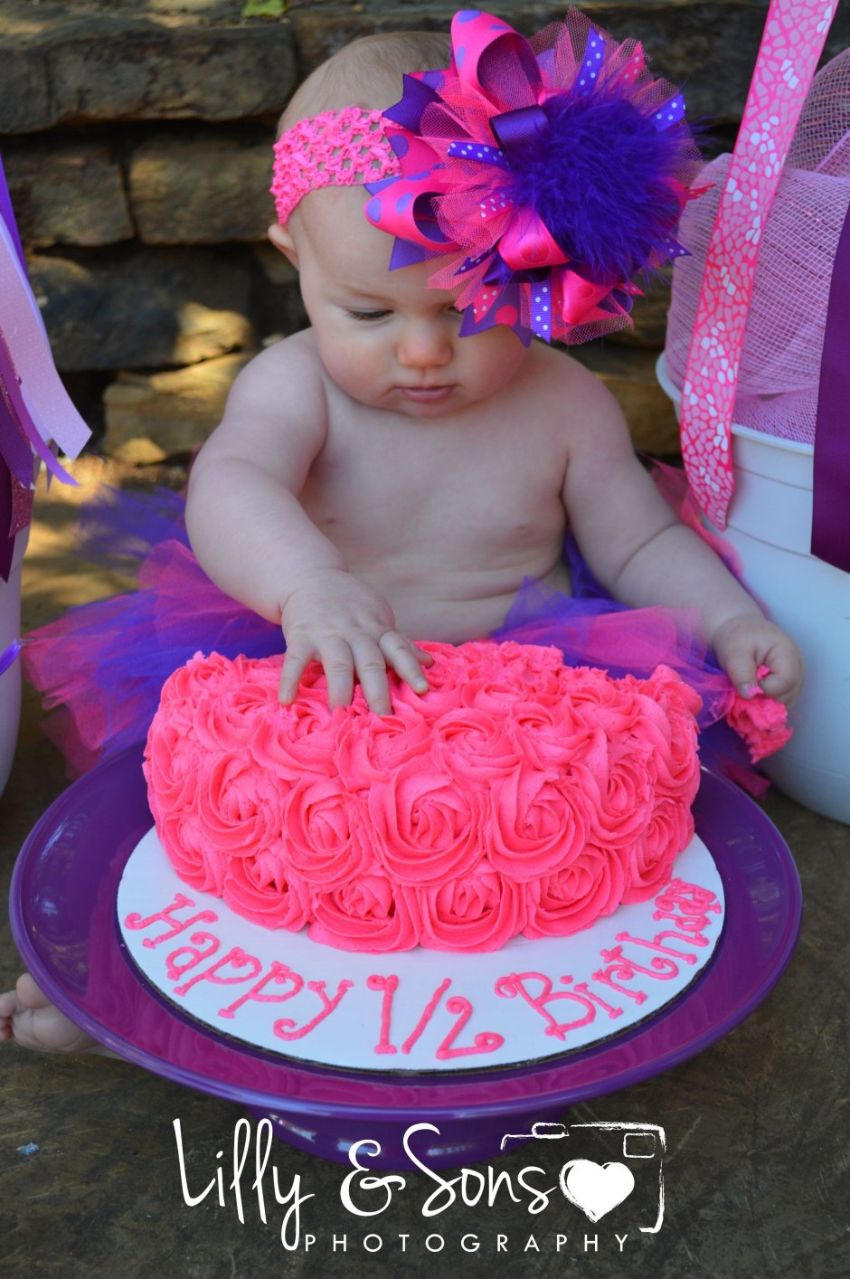 Тортик на 6 месяцев девочке маленький