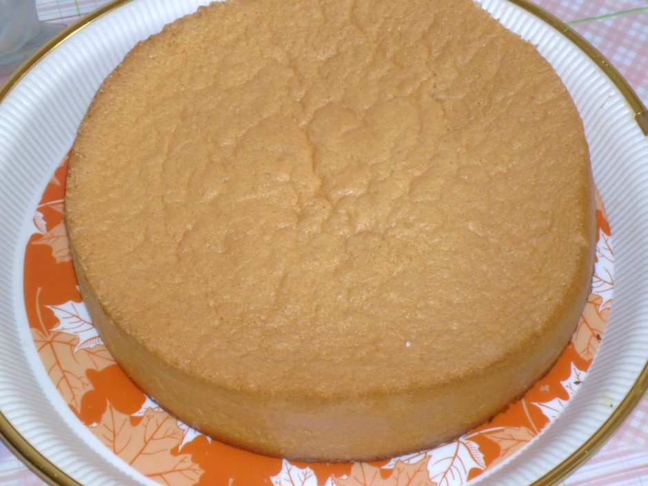 Торт с апельсиновым бисквитом