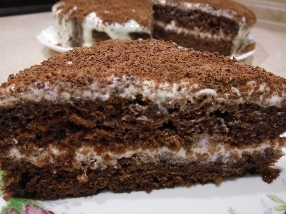Кефирный торты с шоколадом
