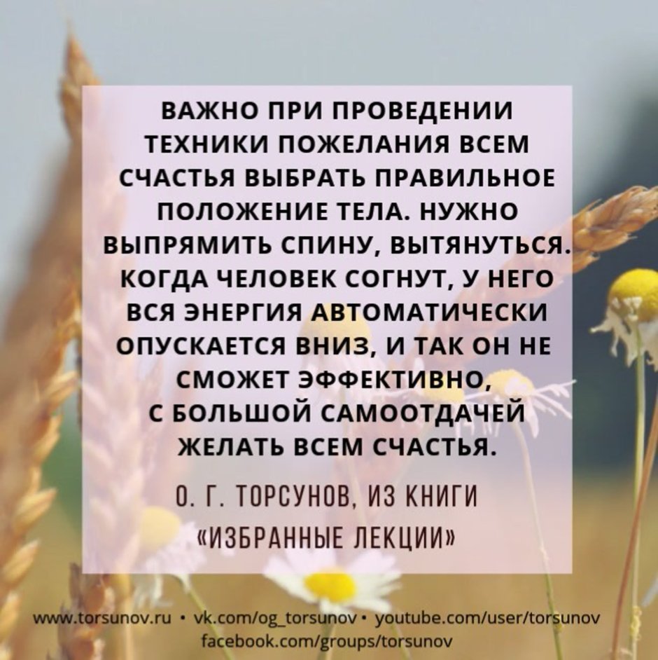 Я желаю всем счастья Торсунов