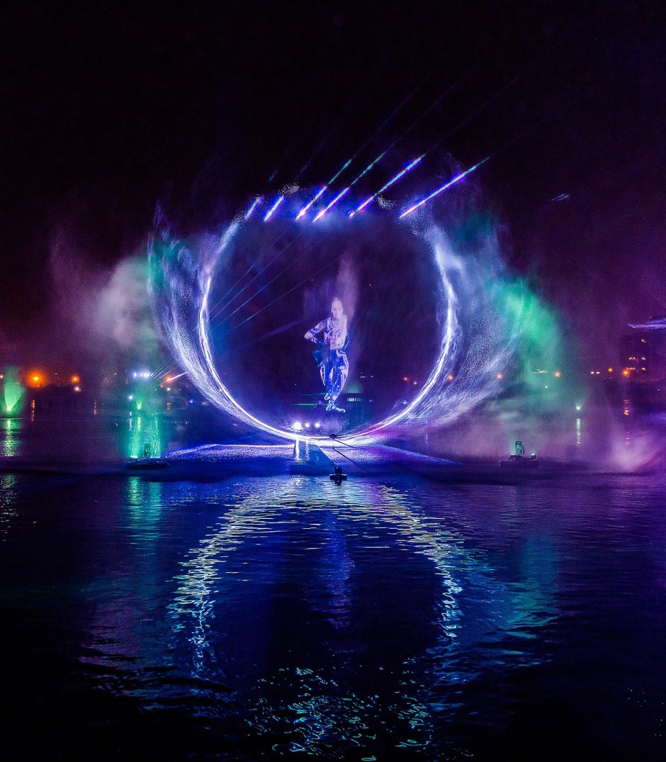 Dubai Festival City световое шоу