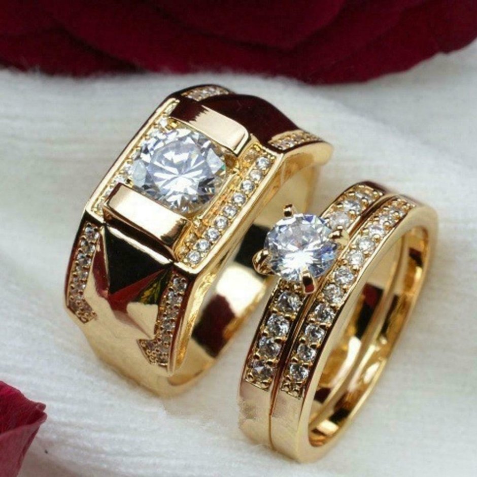 Обручальные кольца 2022 белое золото