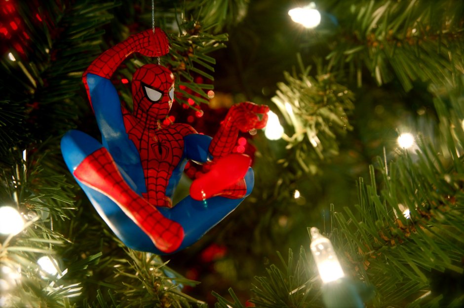 Christmas человек паук (Кристмас Марвел)
