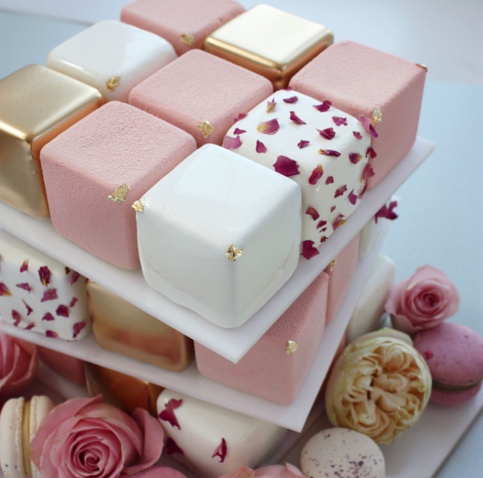Свадебный торт из кубиков