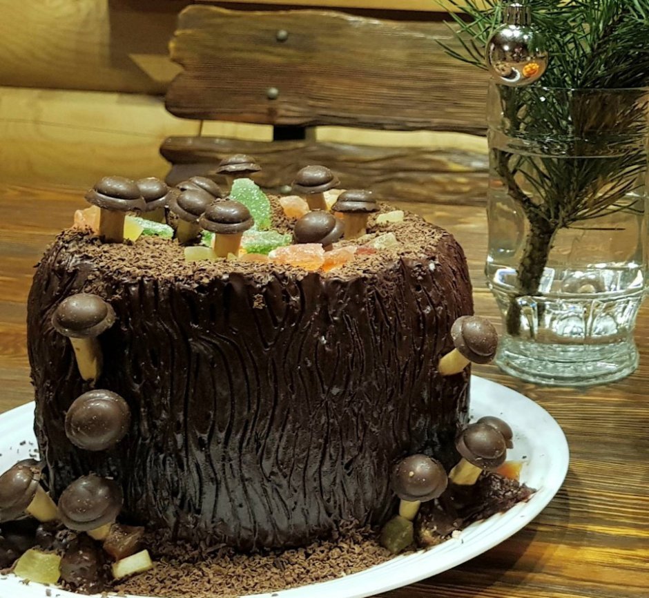 Торт десерт Трухлявый пень