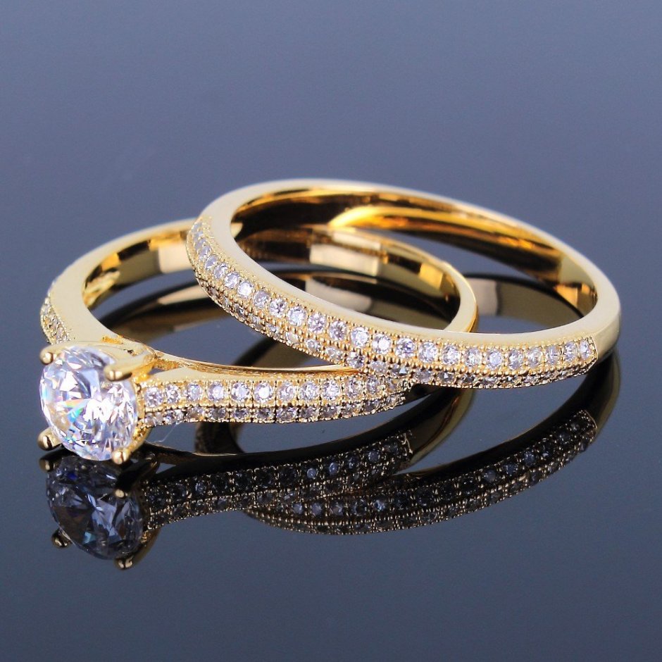 Золотое кольцо обручальное с бриллиантом вб7031-151-01-00