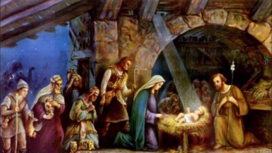 Рождество Христово в пещере западноевропейской живописи