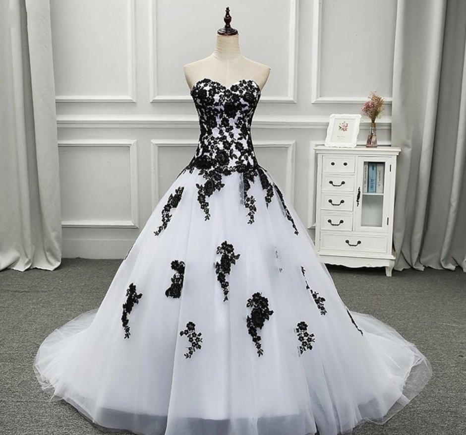 Свадебное платье Готика белое