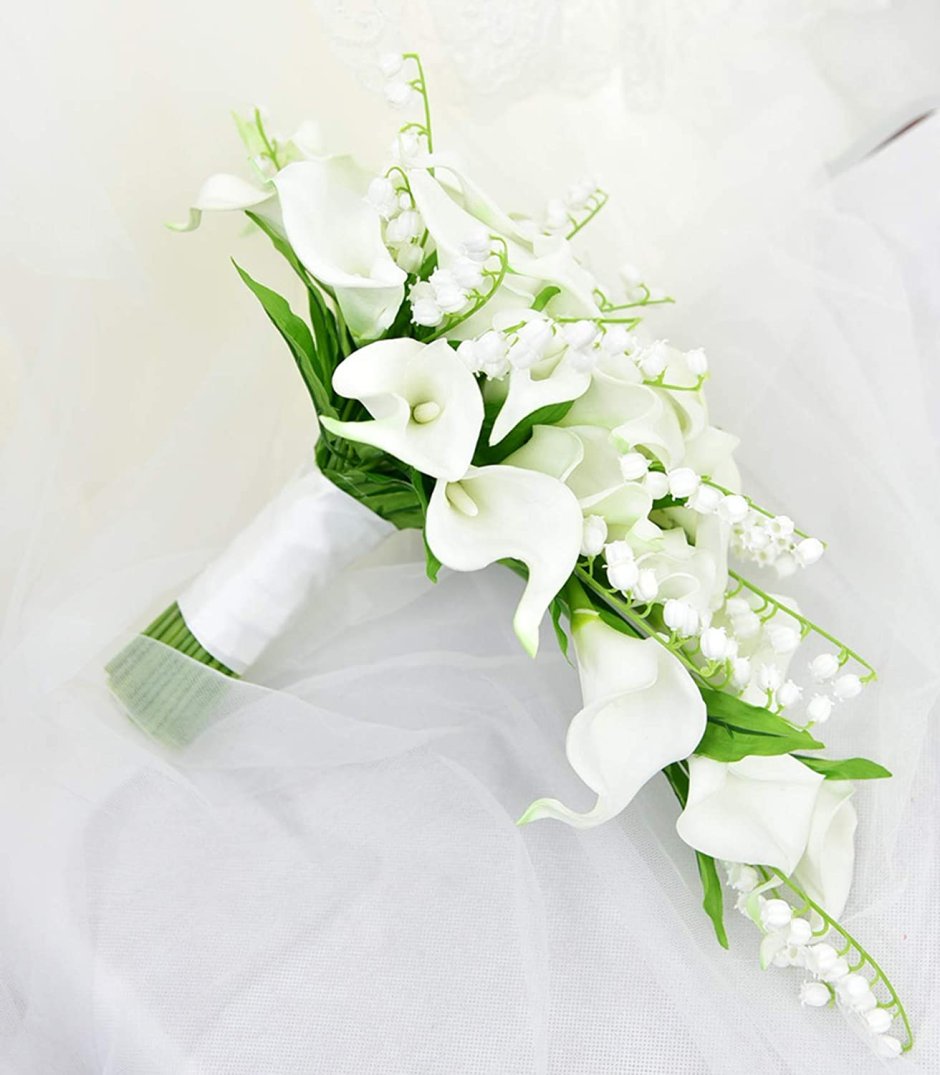 Цветы каллы белые букет