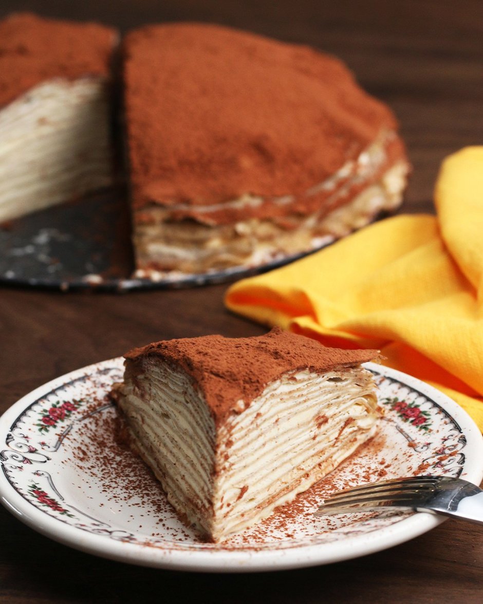 Блинный торт "тирамису-торт"