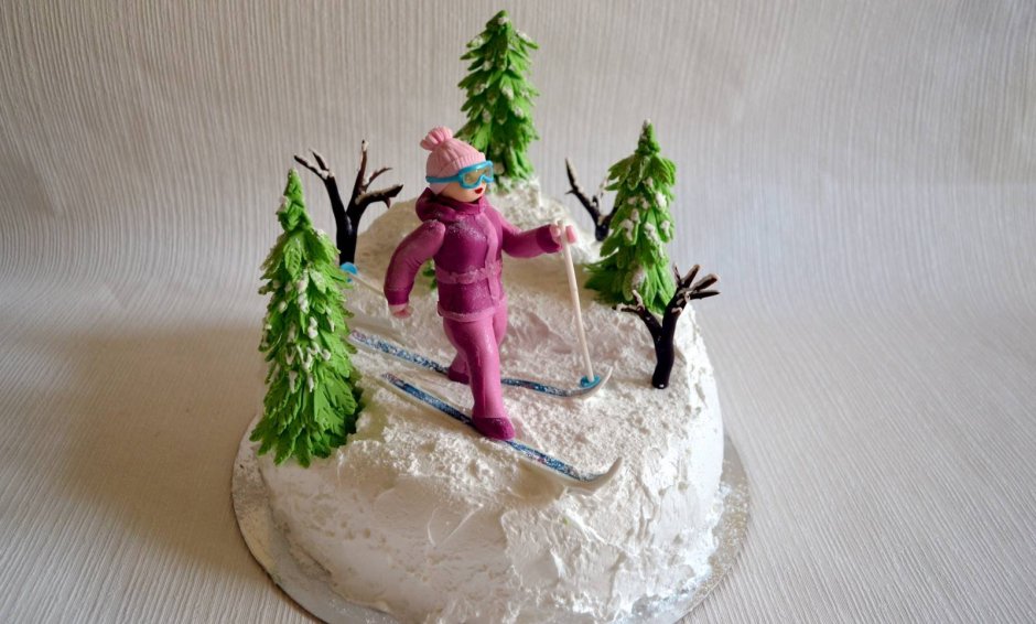 Торт для горнолыжника