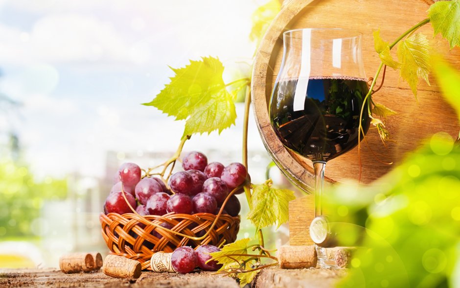 Зеленый винный виноград