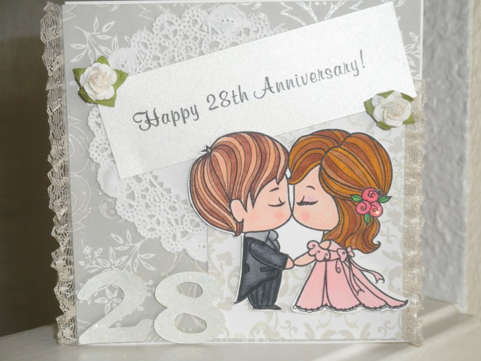 Открытка "Happy Anniversary"