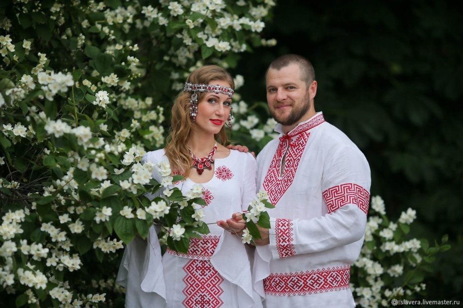 Славянский свадебный наряд