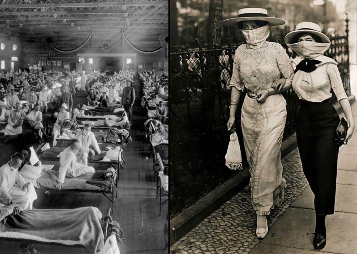 Первый случай после. Испанка Пандемия 20 века. Испанка грипп эпидемия 1918 года Испания.