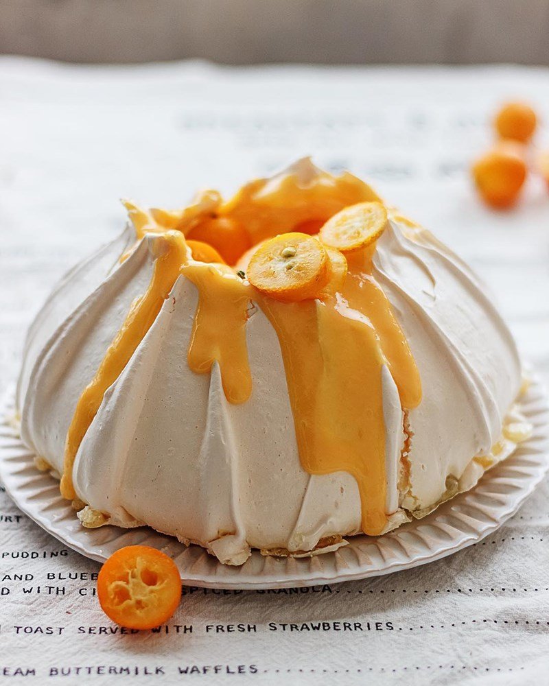 Кусок апельсинового торта