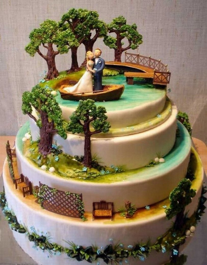 Торт деревяшки