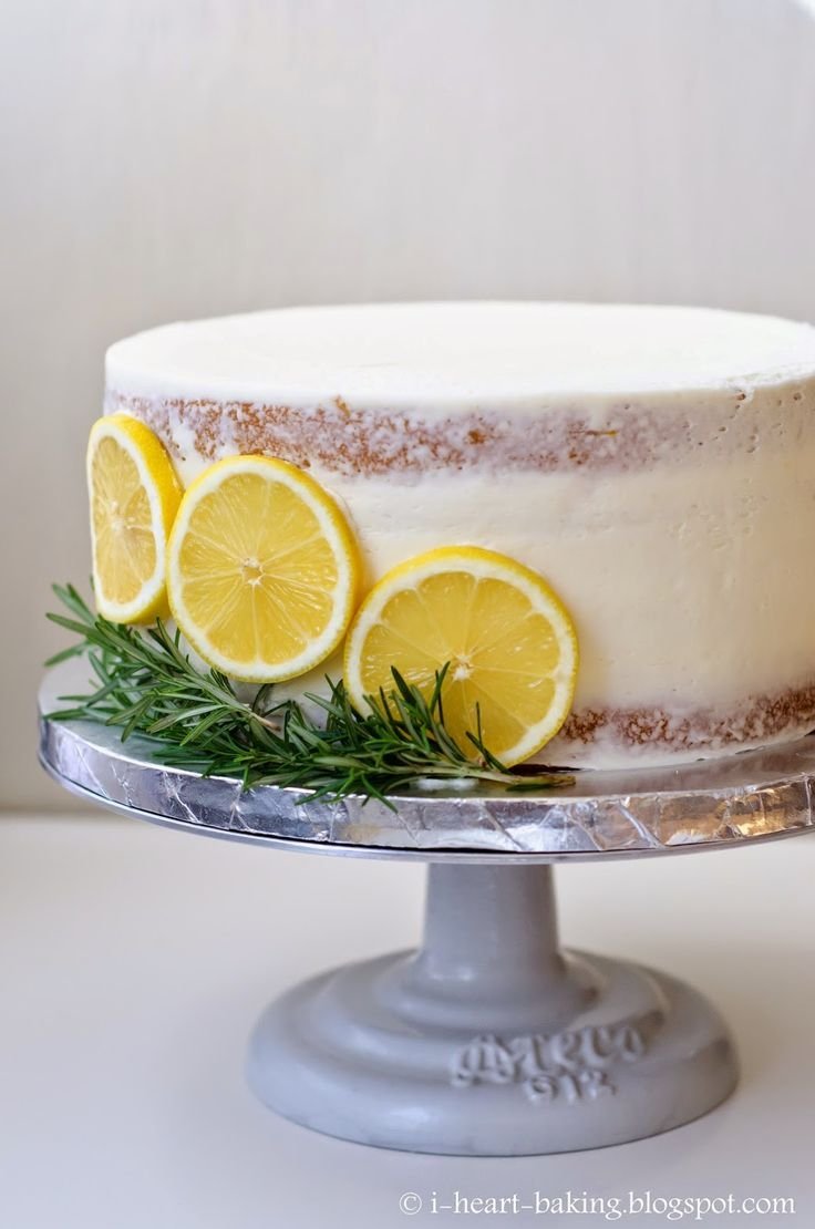 Украшение лимонного торта