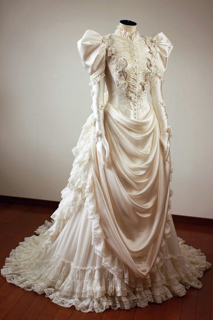 Свадебные платья в викторианском стиле современные